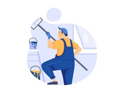 Painting Service Illustration concept - UpLabs