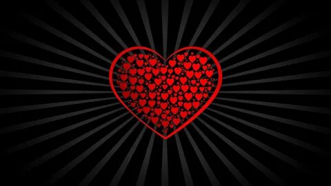 Red Heart with Black Background Black backgrounds, Holiday p