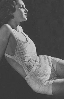 1934 Bathing Suit Vintage Crochet Pattern Swimsuit PDF Insta