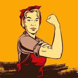 Strong Woman Rosie Stock Illustrations - 53 Strong Woman Ros