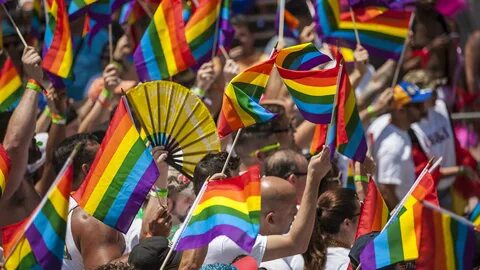 The growing presence of the gay pride flag