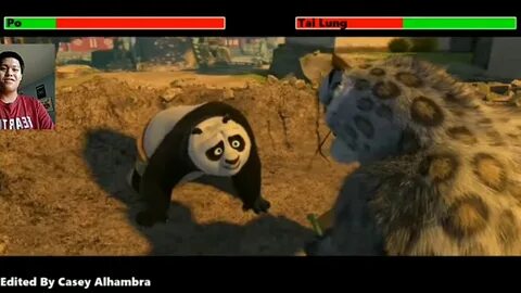 Reacting to Po VS Tai Lung fight with healthbars - YouTube