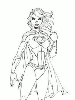 Super Woman Coloring Pages - Coloring Home