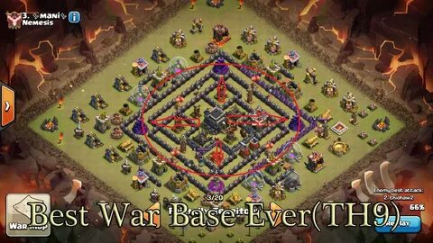 Clash of clans Best war base for town hall 9 Anti 2 stars TH