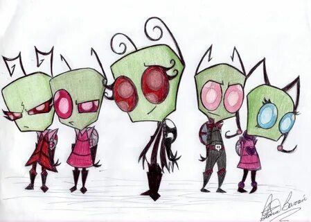 Invader Zim Fan Art: Invader Azula and friends Art, Invader 