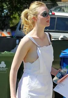 Elle Fanning Braless Nip Slip Photos Jihad Celebs