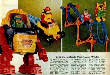 Ding-A-Ling King Ding Robot by Topper Toys - The Old Robots 