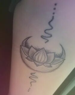 Lotus flower moon tattoo Tattoos, Flower tattoos, Tattoos an