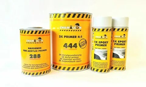 444 WHITE 2K Primer ULTIMATE Rust Protection Kit 4:1 Mix + hardener + 2.