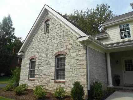 Limestone Veneer in Chesterfield Missouri Stone exterior hou