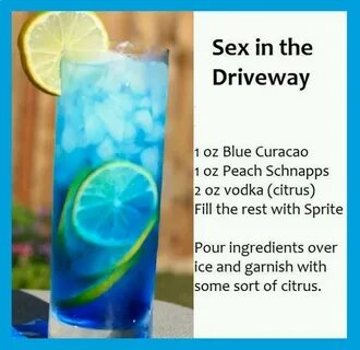 Sex In The Driveway Recipe Alcoholic drinks, Drinks, Mixed d