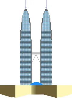 City clipart twin towers - Pencil and in color city clipart 