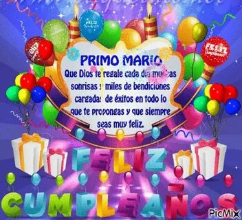 FELIZ CUMPLEAÑOS PRIMO MARIO - PicMix