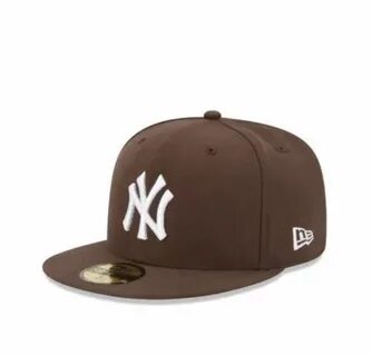 New Era 5950 New York Yankees Walnut White MLB Cap Fitted 7 