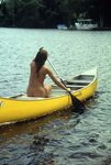 Topless Canoeing