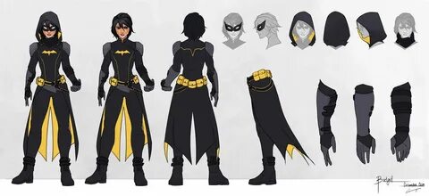 Batgirl - Cassandra Cain - Model Sheet by charlestanart.devi