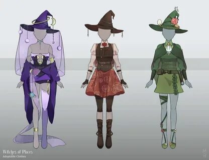 Open Set Price Witches' Adoptable Clothes 2/3 by https://www