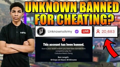 UnknownxArmy & PROS Caught LIVE on stream CHEATING? - YouTub
