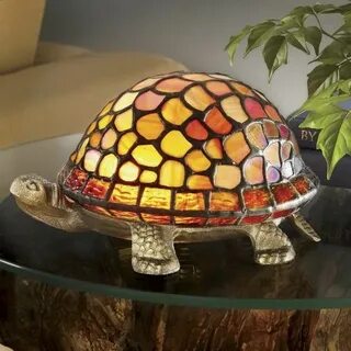 Stained Glass Turtle Lamp Glass painting designs, Lamp, Stai