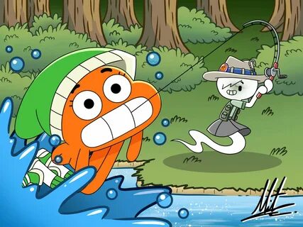 Darwin and Carrie: Big Catch Amazing World Of Gumball. Amino