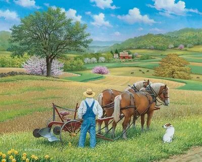 Room to Grow © John Sloane Cabin art, Farm art, Country art