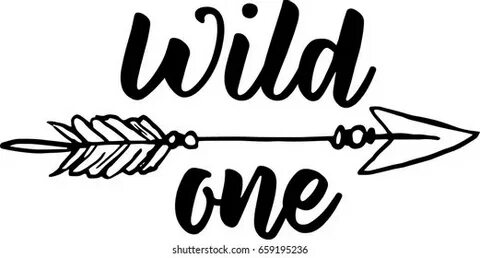 Wild One Arrow Isolated On White Stock Vector (Royalty Free)