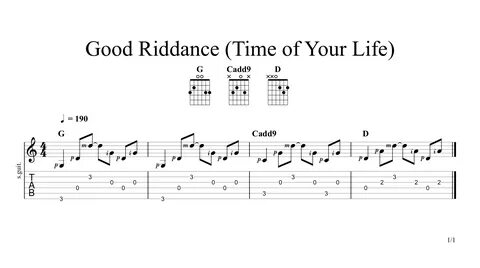 Good Riddance (Time of Your Life) by Green Day Guitar Lesson