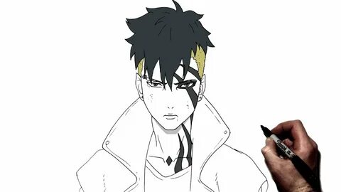 How To Draw Kawaki (Karma) Step By Step Boruto - YouTube