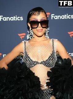 Doja Cat Flashes Her Areolas at Michael Rubin’s 2022 Fanatics Super Bowl Pa...