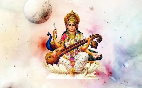 Hindu Goddess Maa Saraswati Free Desktop Wallpapers Desktop 