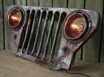 Jeep Grille Old car parts, Car parts decor, Jeep grill