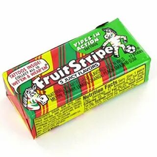 Fruit Stripe Bubble Gum - OldSchoolCandy.net