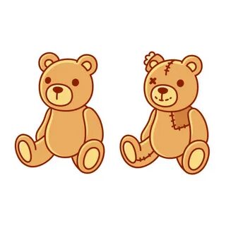 Clip Art Of Teddy Bear To Color Сток видеоклипы - iStock