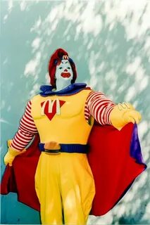 Ronald McDonald dressed up as SuperRon in 1996’s "You Don’t 