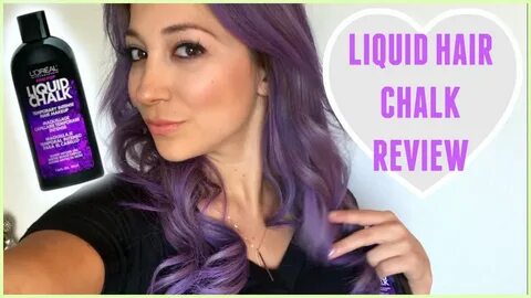 Purple Hair Chalk -L'Oréal Liquid Hair Chalk Review!!! // An