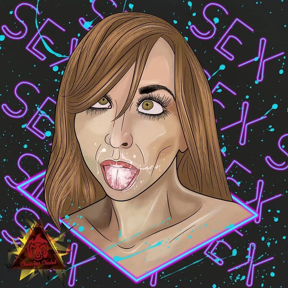 в Instagram: "Illustration by actress Riley Reid. #titsoutkickedout #s...