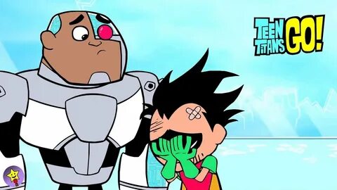 Teen Titans Go! Coloring Book Robin and Cyborg Coloring Page