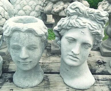 $42) Athena & ($48) Apollo Head Planters in Tallahassee, FLo