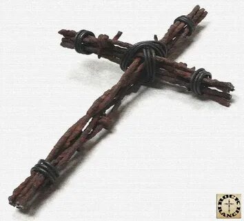 Rustic South Western Barbed Wire Cross. $12.95, via Etsy. Ba