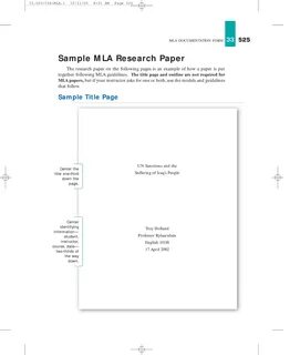 Simple Mla Research Paper 8F5