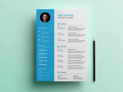 Free Clean Creative CV/Resume Template Minimalist resume tem