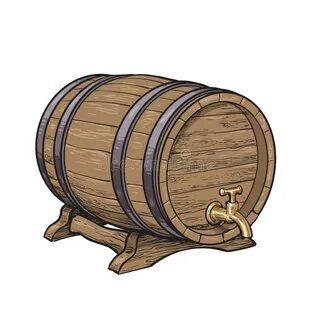 Wooden Barrel Stand Stock Illustrations - 420 Wooden Barrel 