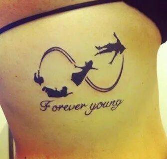 Piter pan forever young tattoo Girly tattoos, Couple tattoos