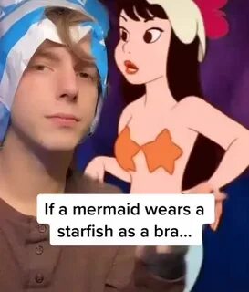 Mermaid Starfish Bra Meme - Captions Hunter