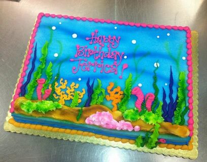 Underwater scene cake by Stephanie Dillon, LS1 Hy-Vee Birthd