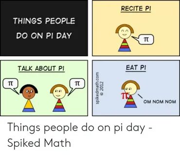 RECITE PI THINGS PEOPLE DO ON PI DAY TC TALK ABOUT PI EAT PI