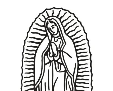 La Virgen De Guadalupe Drawings - ClipArt Best
