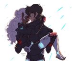 Keith carrying Princess Allura in his arms from Voltron Lege