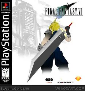 Final Fantasy VII PlayStation Box Art Cover by Alpha C.