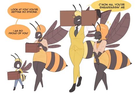 Wasp Queen and Bee Queen... but make the"Bug Enthusiast 🪲 🌈 